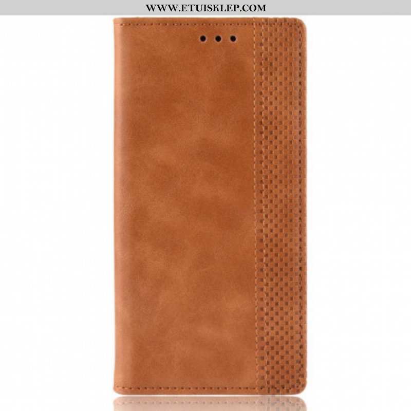 Etui Na Telefon do Oppo A15 Etui Folio Stylizowany Efekt Skóry W Stylu Vintage